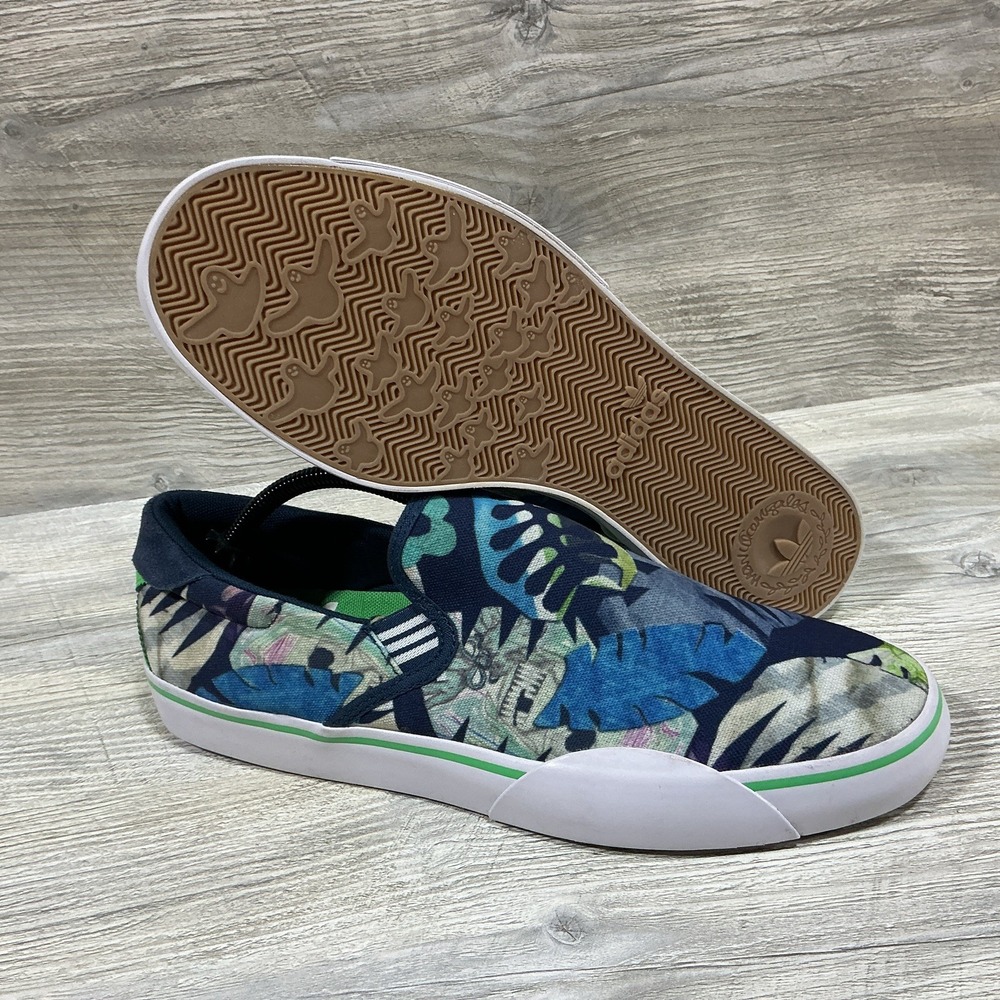 Adidas X Gonz Ghost Slip On Blue Skate Sneakers Shoes Size 11 Men's RARE
